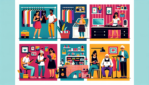 Illustration of diverse customer segments